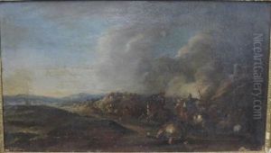 Scene De Bataille by Jacques Courtois