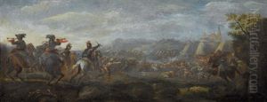 Attaque De Cavalerie by Jacques Courtois