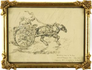 Estudo Para 'driving Home In The Rain' by Artur Anjos Teixeira