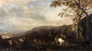 Scene De Bataille by Jacques Courtois
