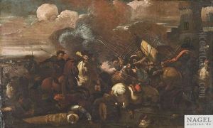 Reiterschlacht Im Pulverdampf by Jacques Courtois
