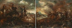 Kavalleribataljer (pair) by Jacques Courtois
