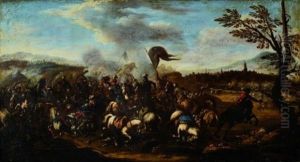 Scene De Bataille by Jacques Courtois
