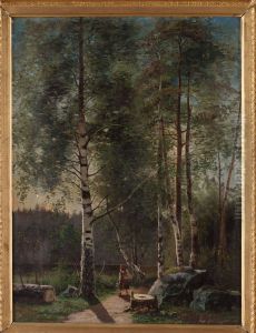 Flicka I Sommargronska by Alexis Ankarcrona