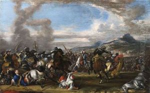 Reiterschlacht Zwischen Christen Und Turken by Jacques Courtois