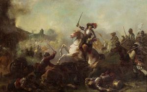 Schlachtenszene by Jacques Courtois