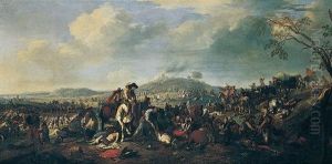 An Extensive Landscape With The Aftermath Of A Battle by Jacques Courtois