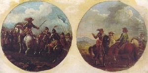 A Cavalry Officer Directing His Troops