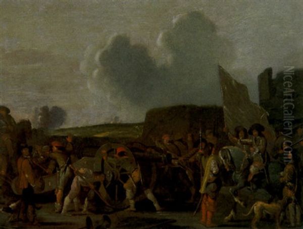 Soldaten Und Feldherr Bei Kanonen - view 1