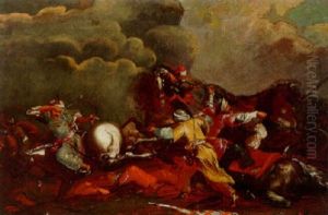 A Cavalry Skirmish Between Turks And Hungarians