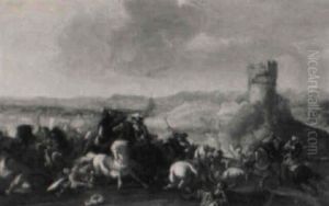 Reiterschlacht - Kaiserliche Und Turkische Kavallerie Vor Der Stadt Reiterschlacht - Kaiserliche Und Turkische Kavallerie Vor Der Stadt