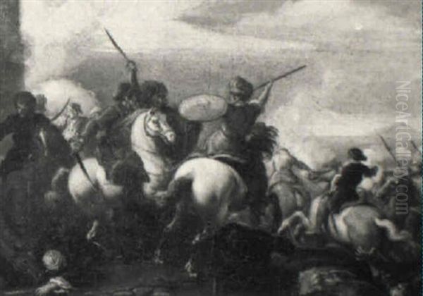 A Cavalry Skirmish Between Turks - view 1