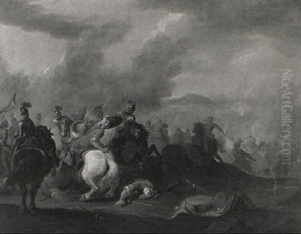 Cavalry Skirmish Between Turks And Europeans - view 1