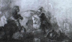Cavalry Skirmish by Jacques Courtois