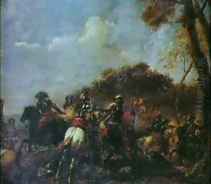 Ryttarbatalj by Jacques Courtois