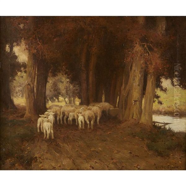 Sheep In The Woods - view 1
