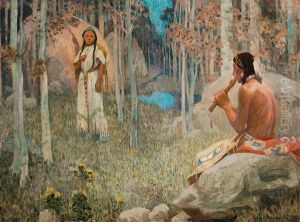 Call Of The Flute (the Love Call) by Eanger Irving Couse