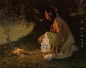 The Evening Camp by Eanger Irving Couse