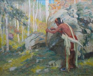 Turkey Hunter In The Aspens by Eanger Irving Couse