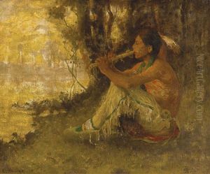 The Flute Player (indian Playing Flute) by Eanger Irving Couse