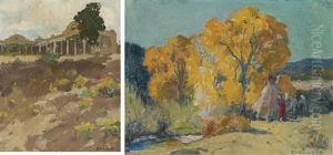 #2 Mexican House (artist's Taos Studio) And Taos Canyon Camp (pair) #2 Mexican House (artist's Taos Studio) And Taos Canyon Camp (pair)