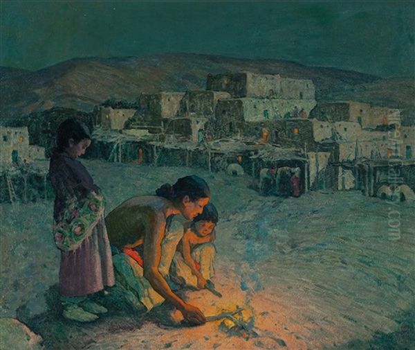 Moonlight, Pueblo De Taos - view 1