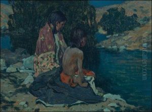 Two Indian Children by Eanger Irving Couse