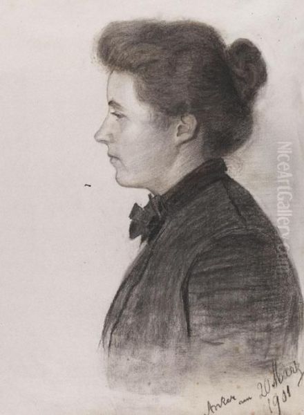 Frauenportrait Im Profil - view 1