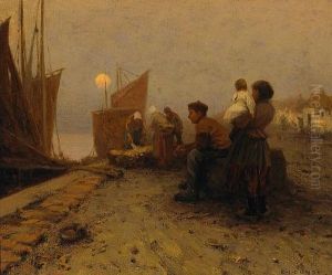 The Harbor At Etaples by Eanger Irving Couse