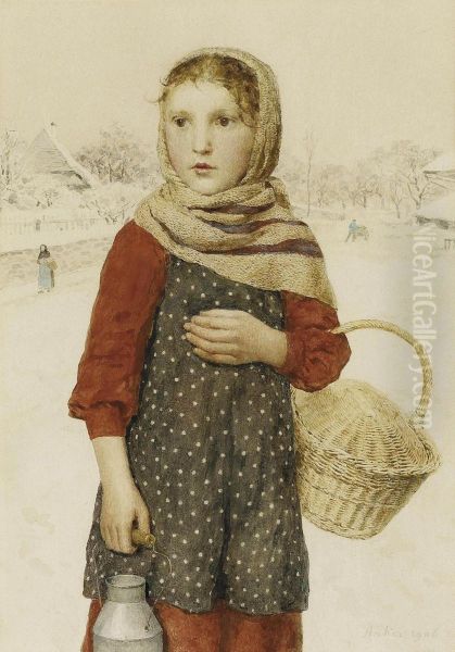 Madchen In Winterlandschaft - view 1