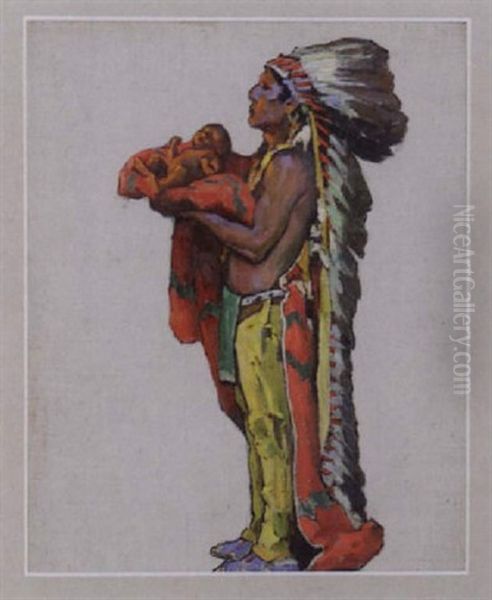 Dedication To The Sun Of A Newborn Child / Sketch For Beacon Blanket - view 1