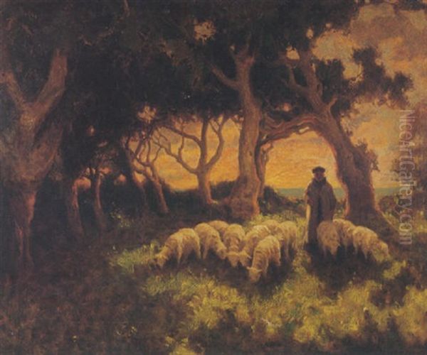 A Shepherd And His Flock - view 1