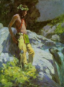 Moonlit Falls by Eanger Irving Couse