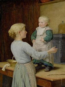 The Elder Sister by Albert Anker