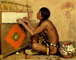 The Pueblo Weaver by Eanger Irving Couse