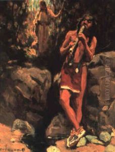 Call Of The Flute by Eanger Irving Couse