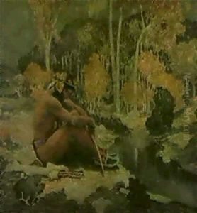 Indian Warrior At Rest by Eanger Irving Couse