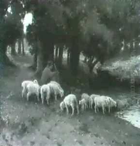 Shepherd Watering His Flock by Eanger Irving Couse