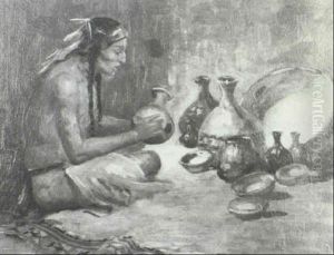 Indian Making Pottery by Eanger Irving Couse