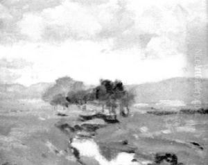Landscape With Pink Horizon by Eanger Irving Couse