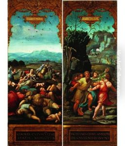 Scene De L'ancien Testament (+ Another; Pair) by Jean Cousin the Elder
