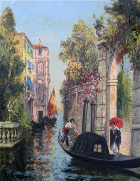 A Gondolier, Venice - view 1
