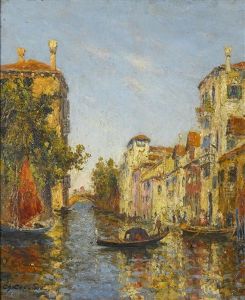 A Canal In Venice