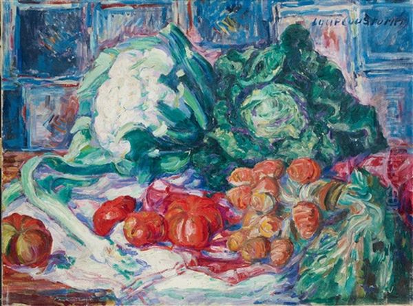 Nature Morte Aux Tomates Et Choux - view 1