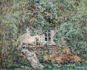 Frau In Einem Garten by Lucie Cousturier