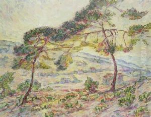 Paysage Fauve - Vue De Provence by Lucie Cousturier