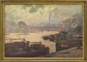 Seine With Notre Dame by Gordon Coutts