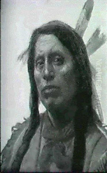 Portrait Of An American Indian - view 1