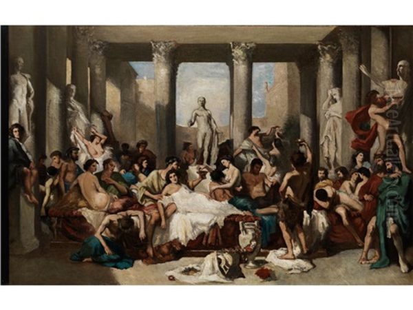 Des Romains De La Decadence (sketch) - view 1