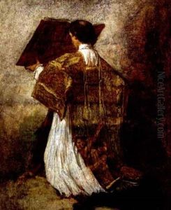 Le Bapteme Du Prince Imperial (study) by Thomas Couture